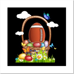 Funny Football Egg Easter Posters and Art